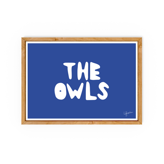 The Owls - Sheffield Wednesday Art Print - Luke Horton
