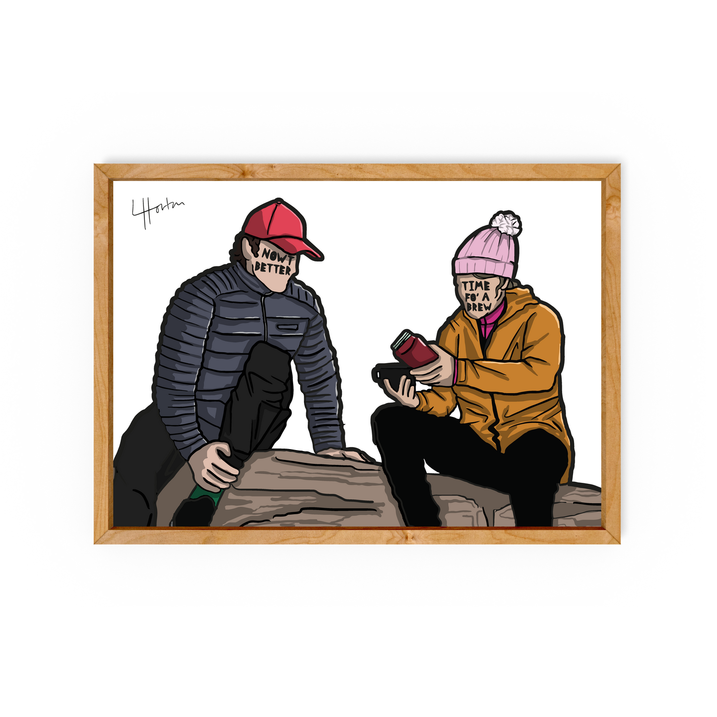Time Fo' A Brew - Yorkshire Slang - Art Print - Luke Horton