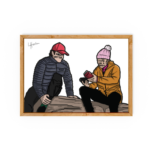 Time Fo' A Brew - Yorkshire Slang - Art Print - Luke Horton