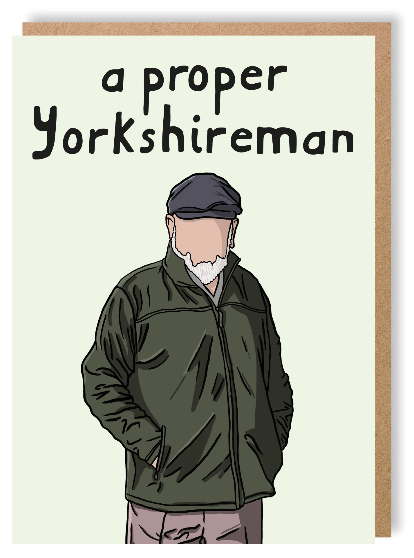 A Proper Yorkshire Man - Greetings Card - LukeHorton Art