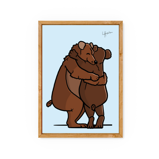 Bear Hug - Animal Print - Luke Horton