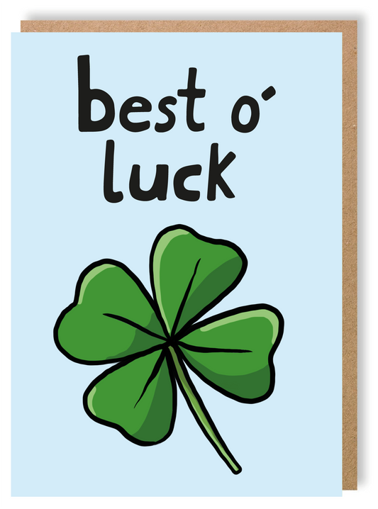 Best O' Luck - Greetings Card - LukeHorton Art