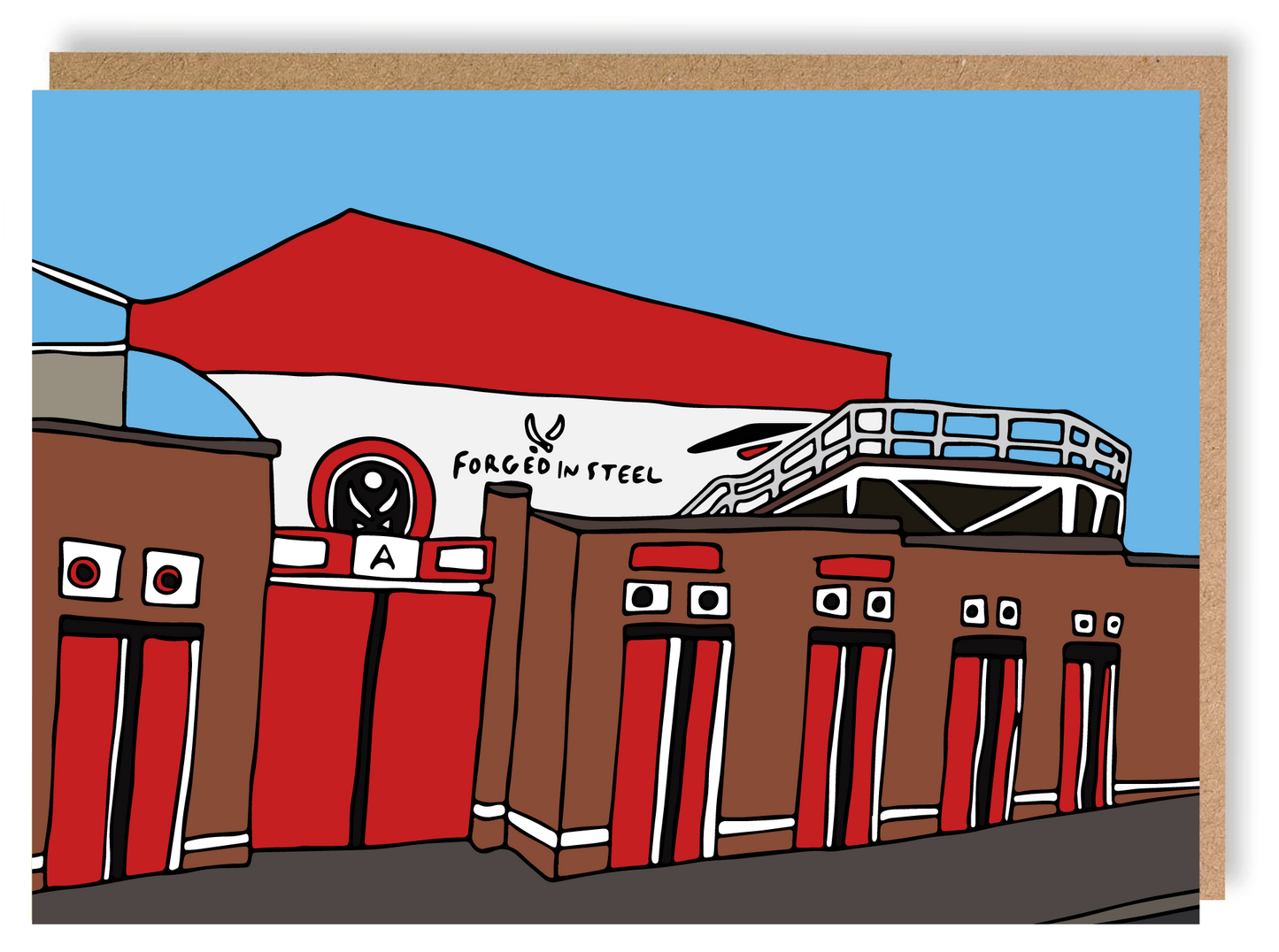 SUFC - Sheffield United Greetings Card - LukeHorton Art