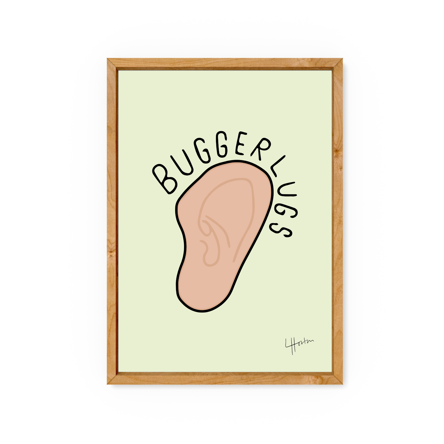 Buggerlugs - Yorkshire Slang Art Print - Luke Horton