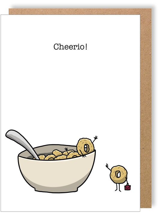 Cheerio - Cheerios - Greetings Card - LukeHorton Art