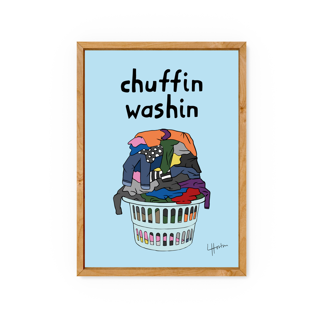 Chuffin Washin 2 Yorkshire Slang Art Print Luke Horton Luke