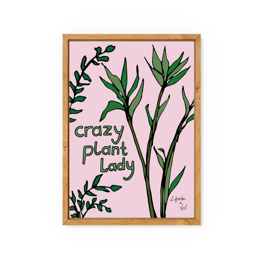 Crazy Plant Lady - Luke x Viv Collaboration - Art Print - Luke Horton
