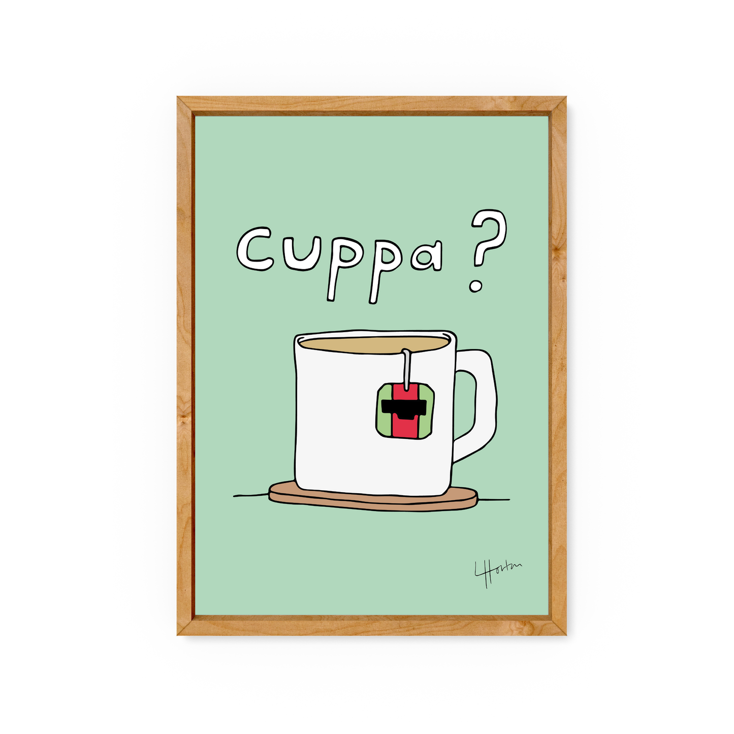 Cuppa? - Yorkshire Slang Art Print - Luke Horton