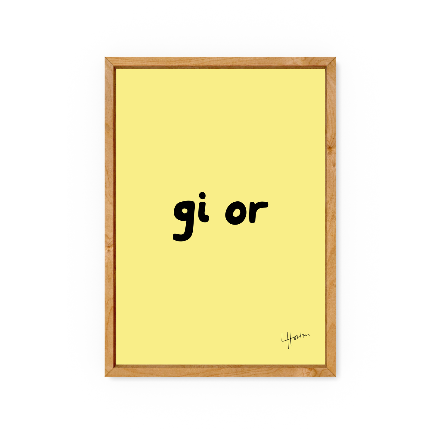Gi Or - Yorkshire Slang Art Print - Luke Horton