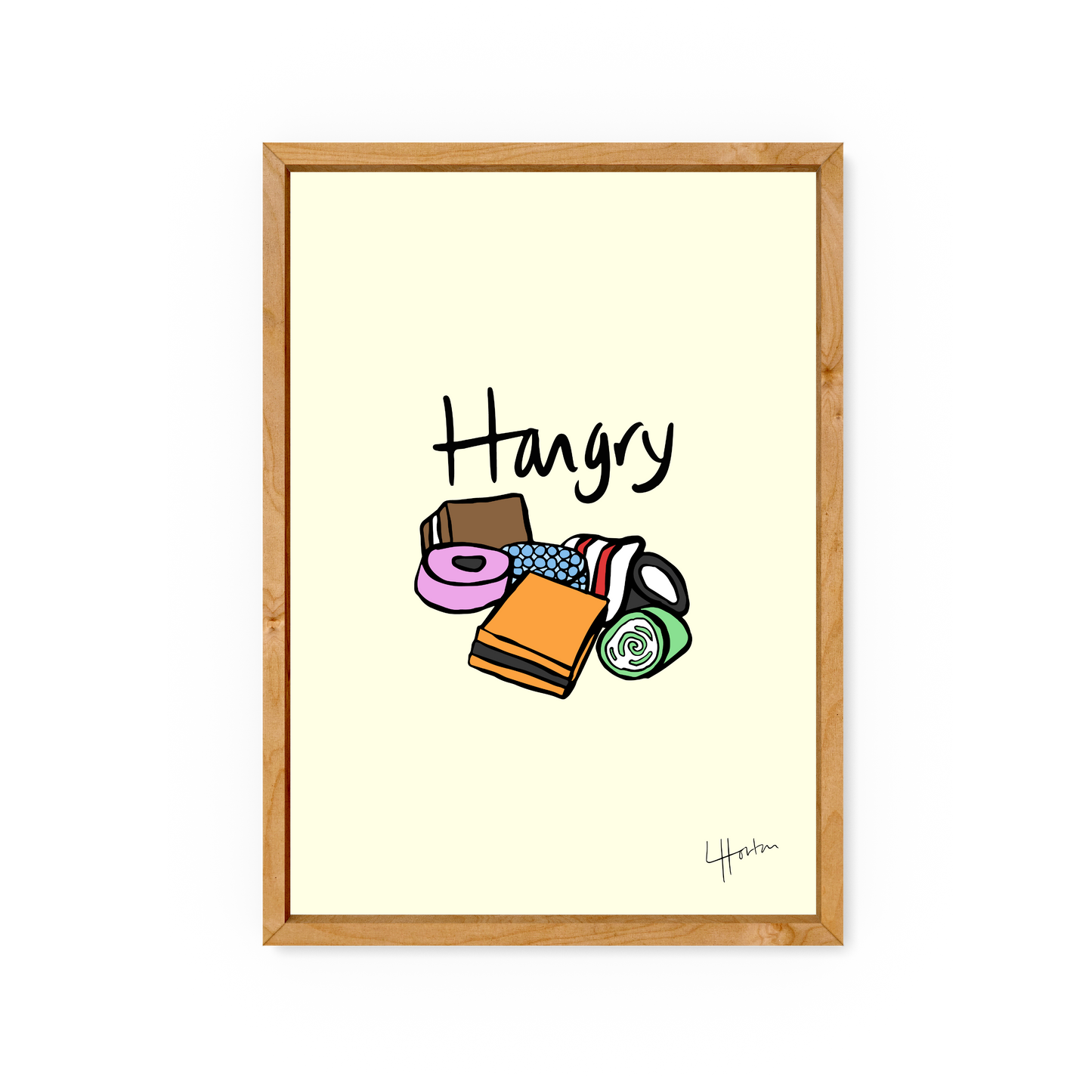 Hangry - Sheffield Sweets Print - Luke Horton