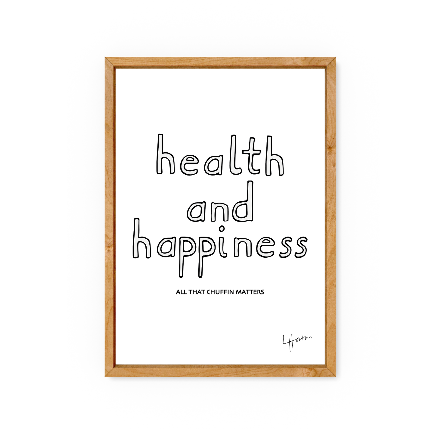 Health and Happiness - Mental Health Matters Art Print - Luke Horton