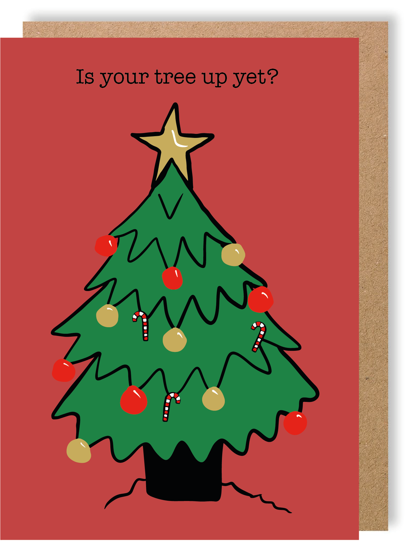 Is Your Tree Up Yet? - Christmas - Greetings Card - LukeHorton Art