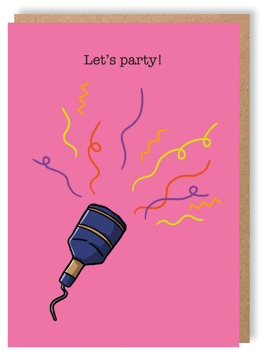 Let's Party - Greetings Card - LukeHorton Art