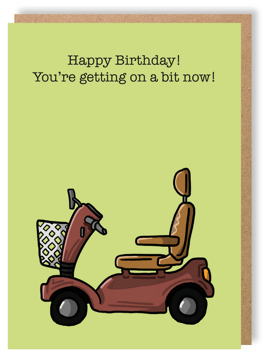 Getting On A Bit - Birthday - Greetings Card - LukeHorton Art