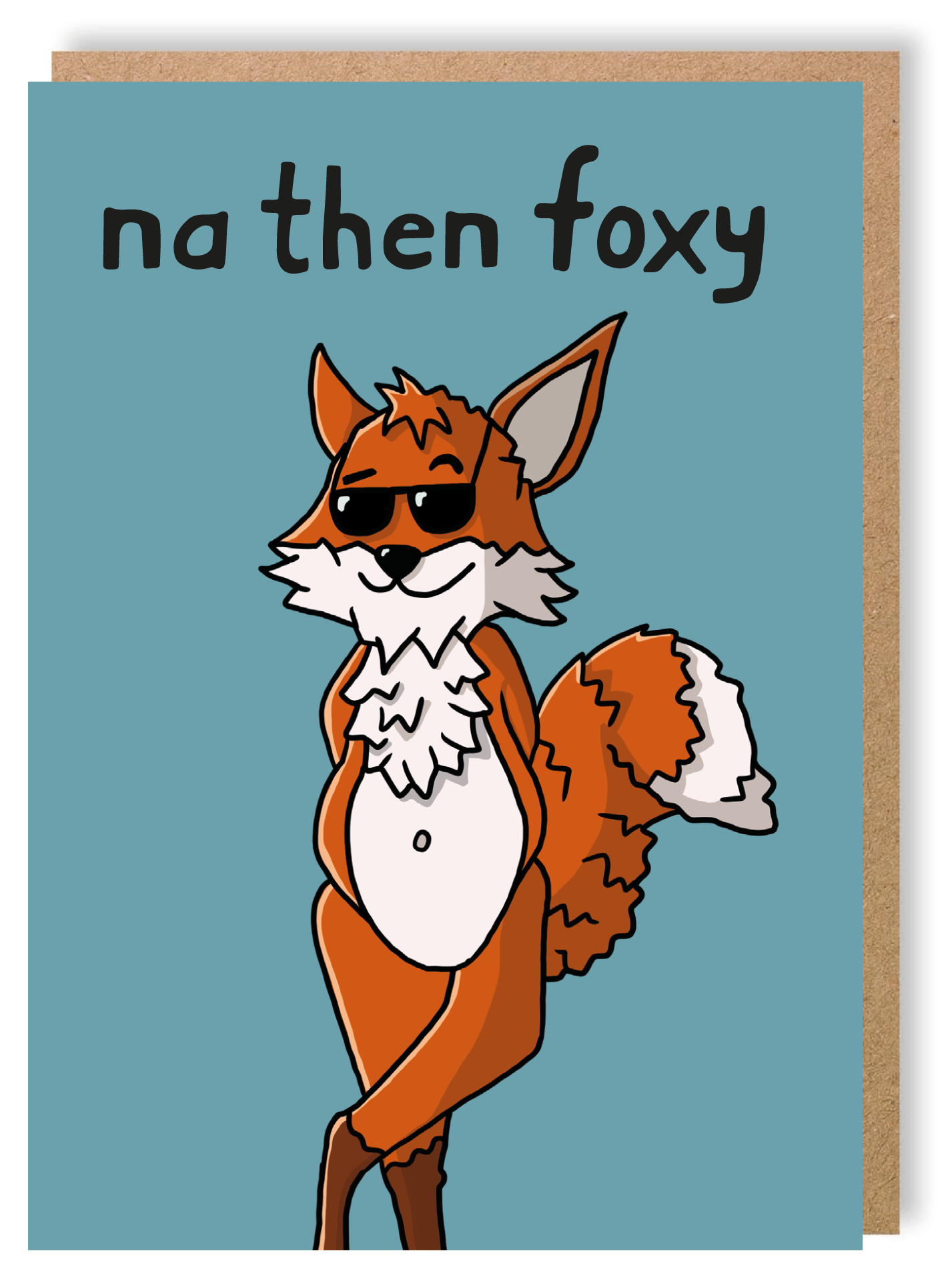 Na Then Foxy - Greetings Card - LukeHorton Art