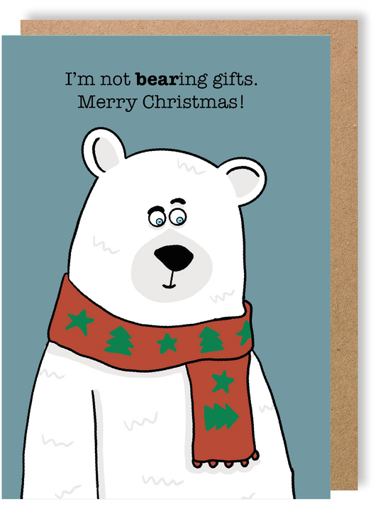 Christmas Polar Bear - Greetings Card - LukeHorton Art