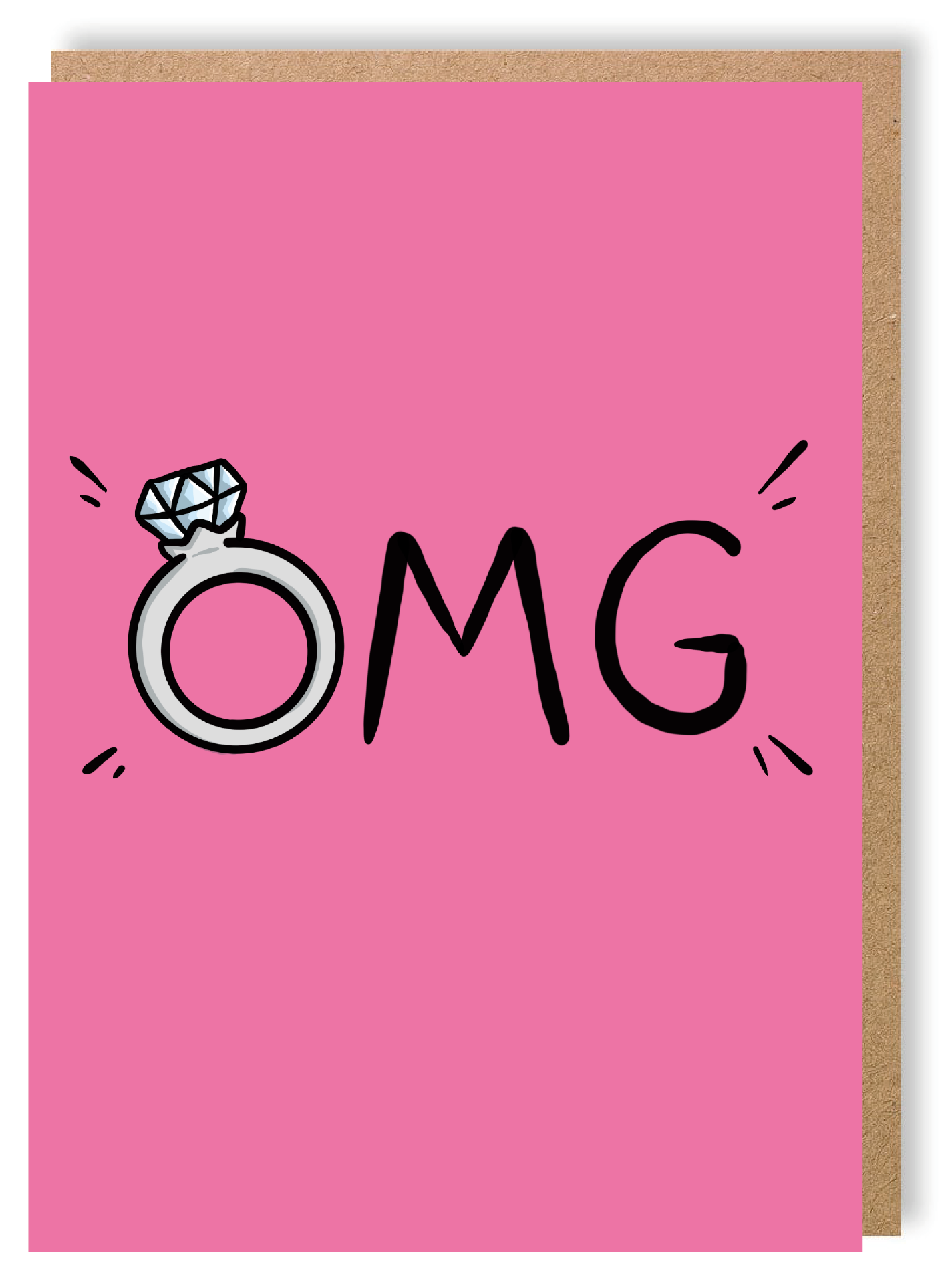 OMG - Engagement - Greetings Card - LukeHorton Art