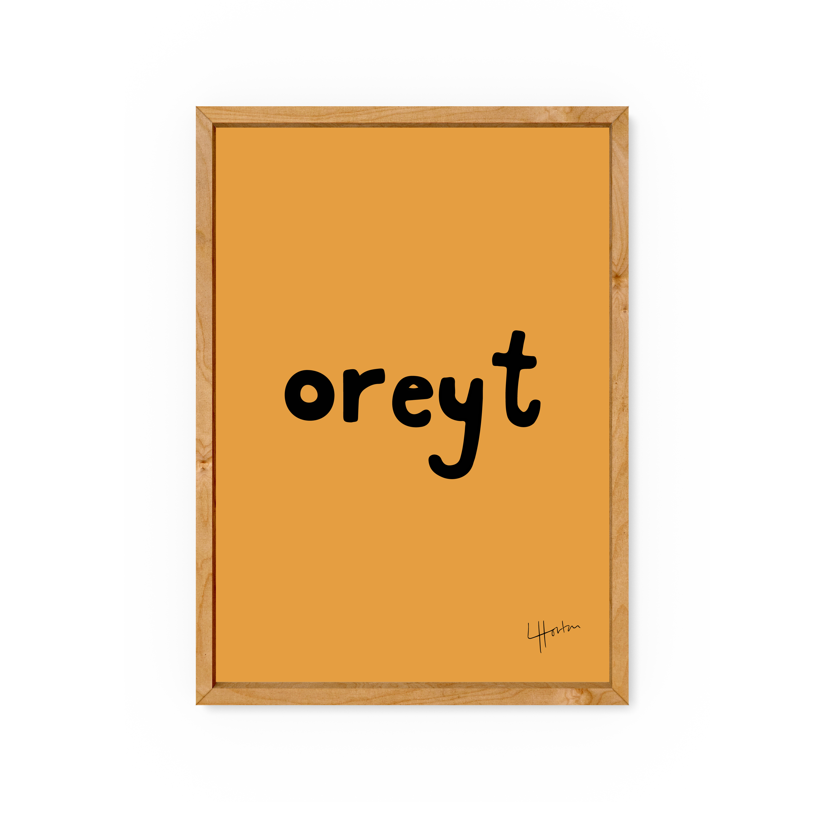 Oreetty Oreyt - Yorkshire Slang Art Print - Luke Horton – Luke Horton Art