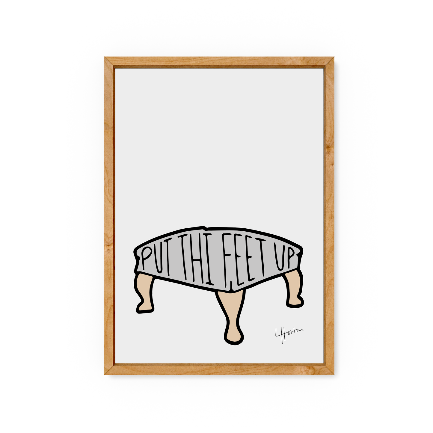 Put Thi Feet Up - Yorkshire Slang Art Print - Luke Horton
