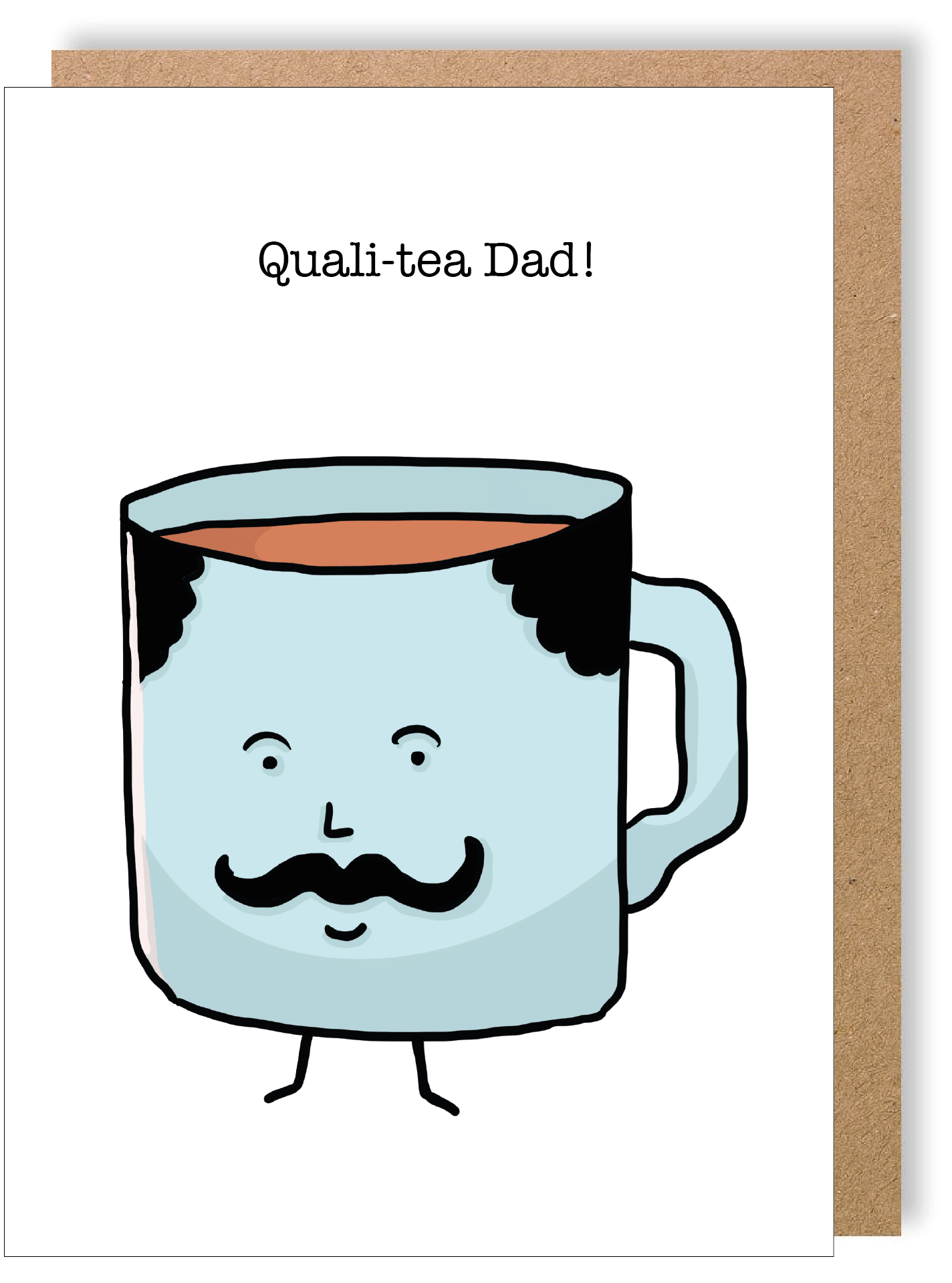Quality Dad - Tea - Greetings Card - LukeHorton Art