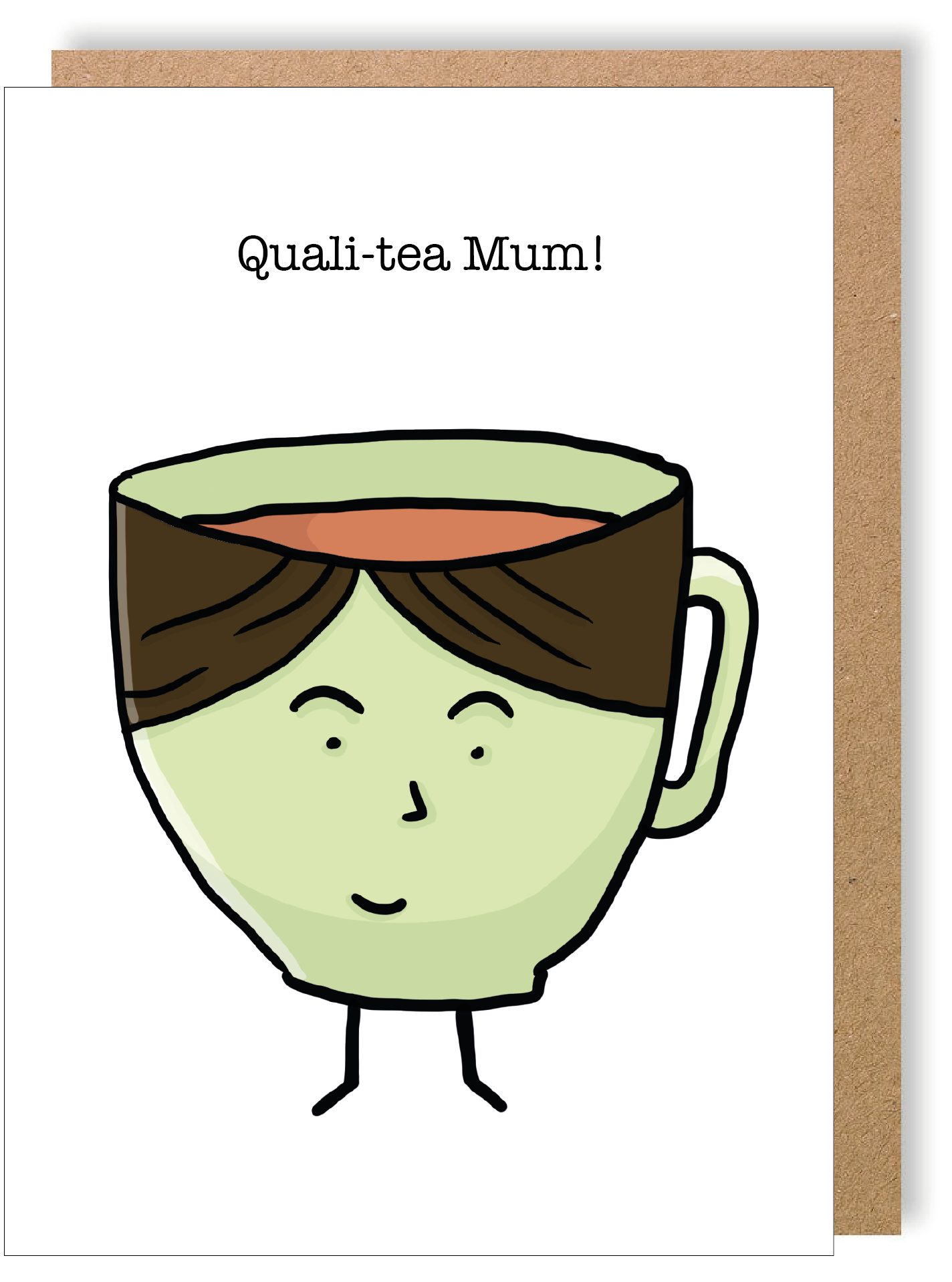 Quality Mum - Tea - Greetings Card - LukeHorton Art