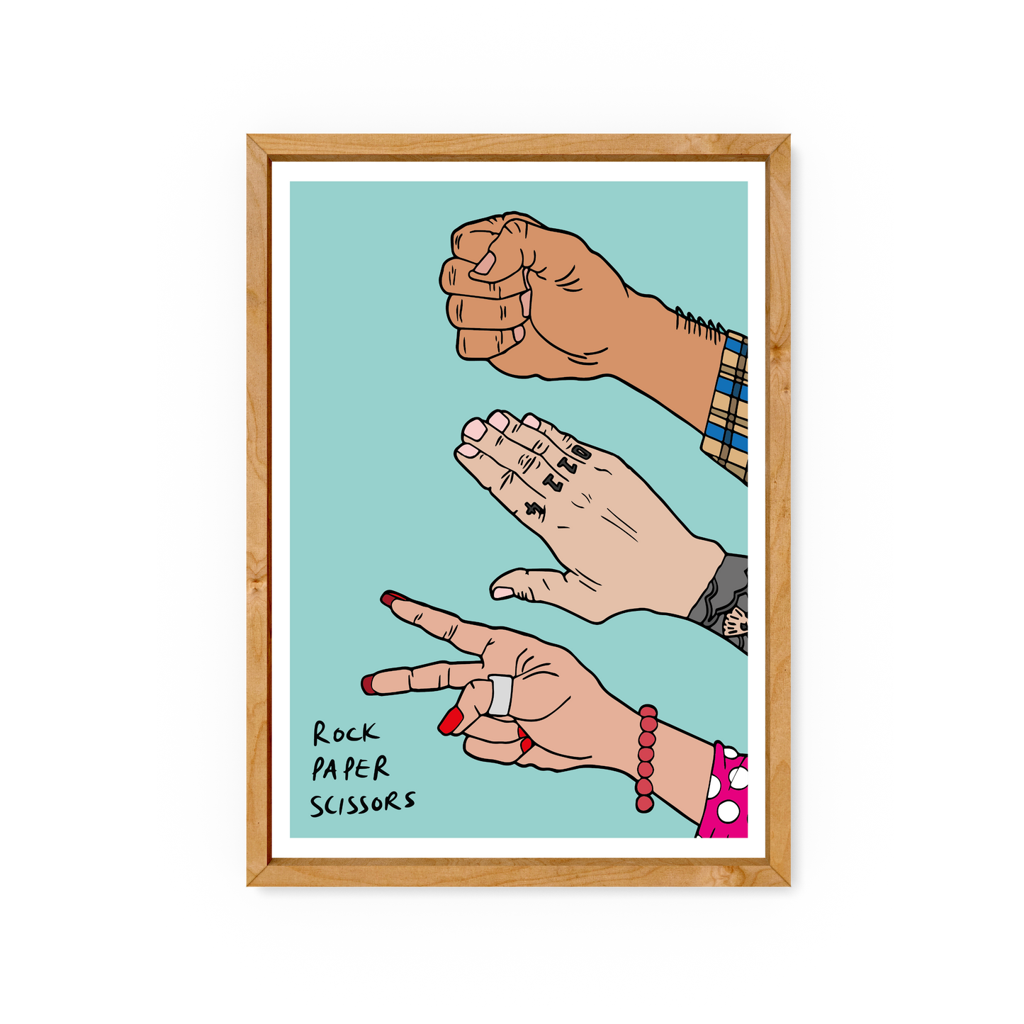 Rock Paper Scissors - Hands Print - Luke Horton