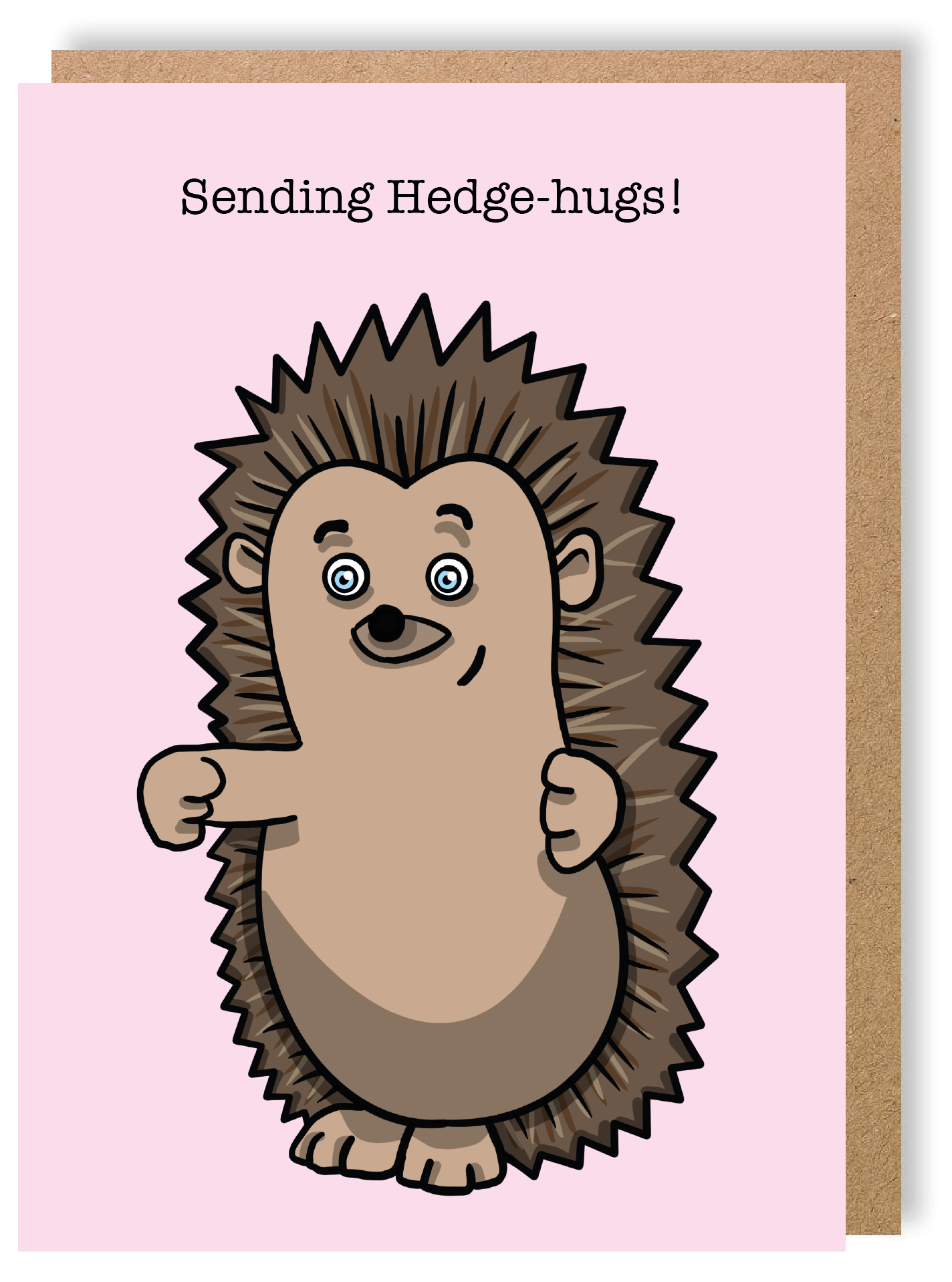 Sending Hedge Hugs - Hedgehog - Greetings Card - LukeHorton Art
