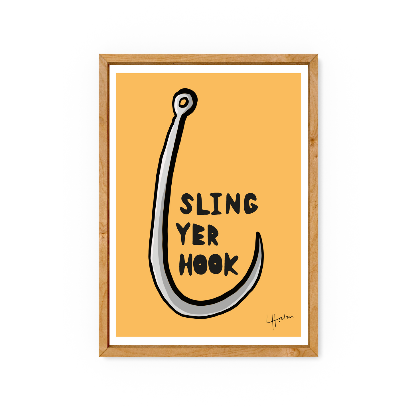 Sling Yer Hook - Yorkshire Art Print - Luke Horton