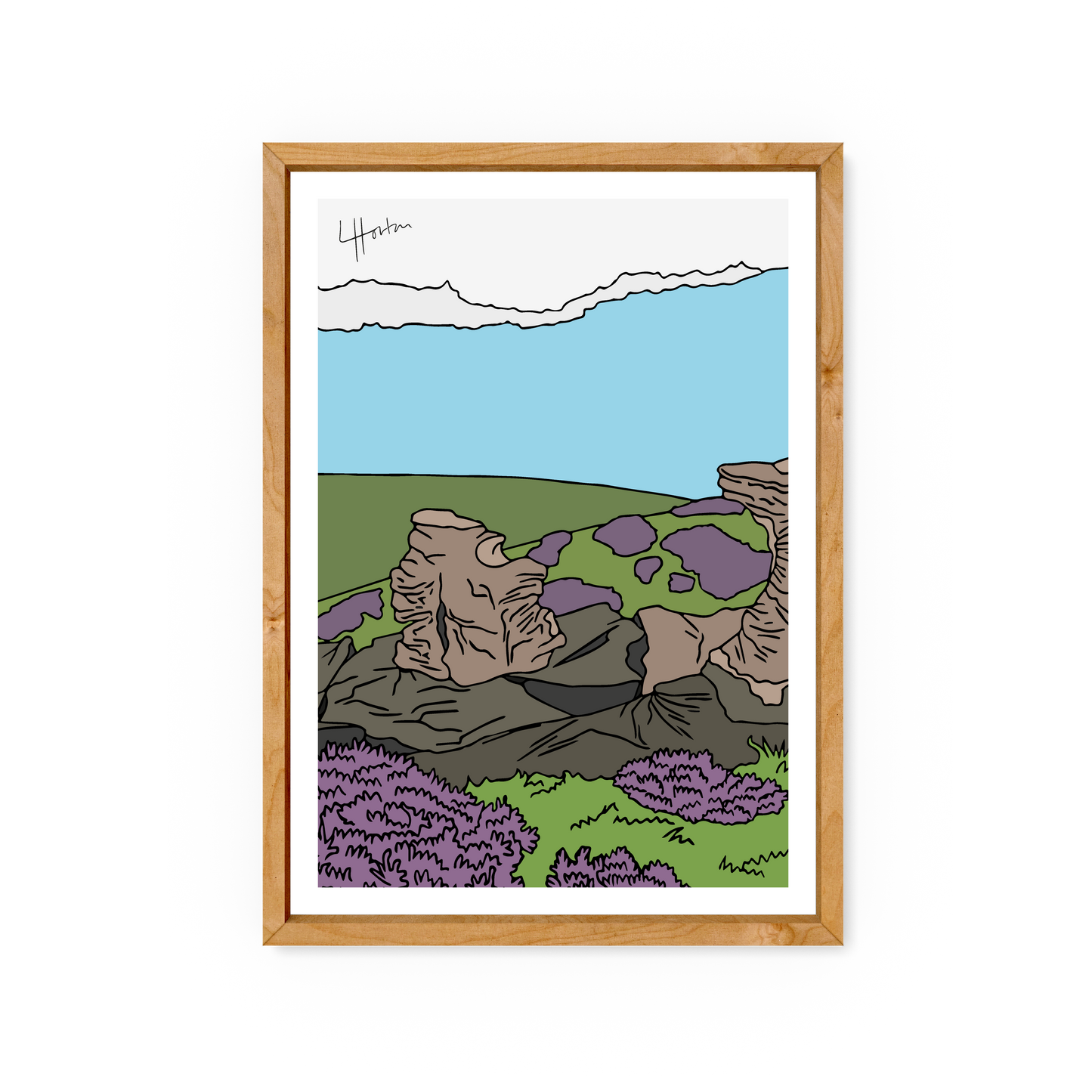 Somewhere in the Peaks - Peak District Art Print - Luke Horton