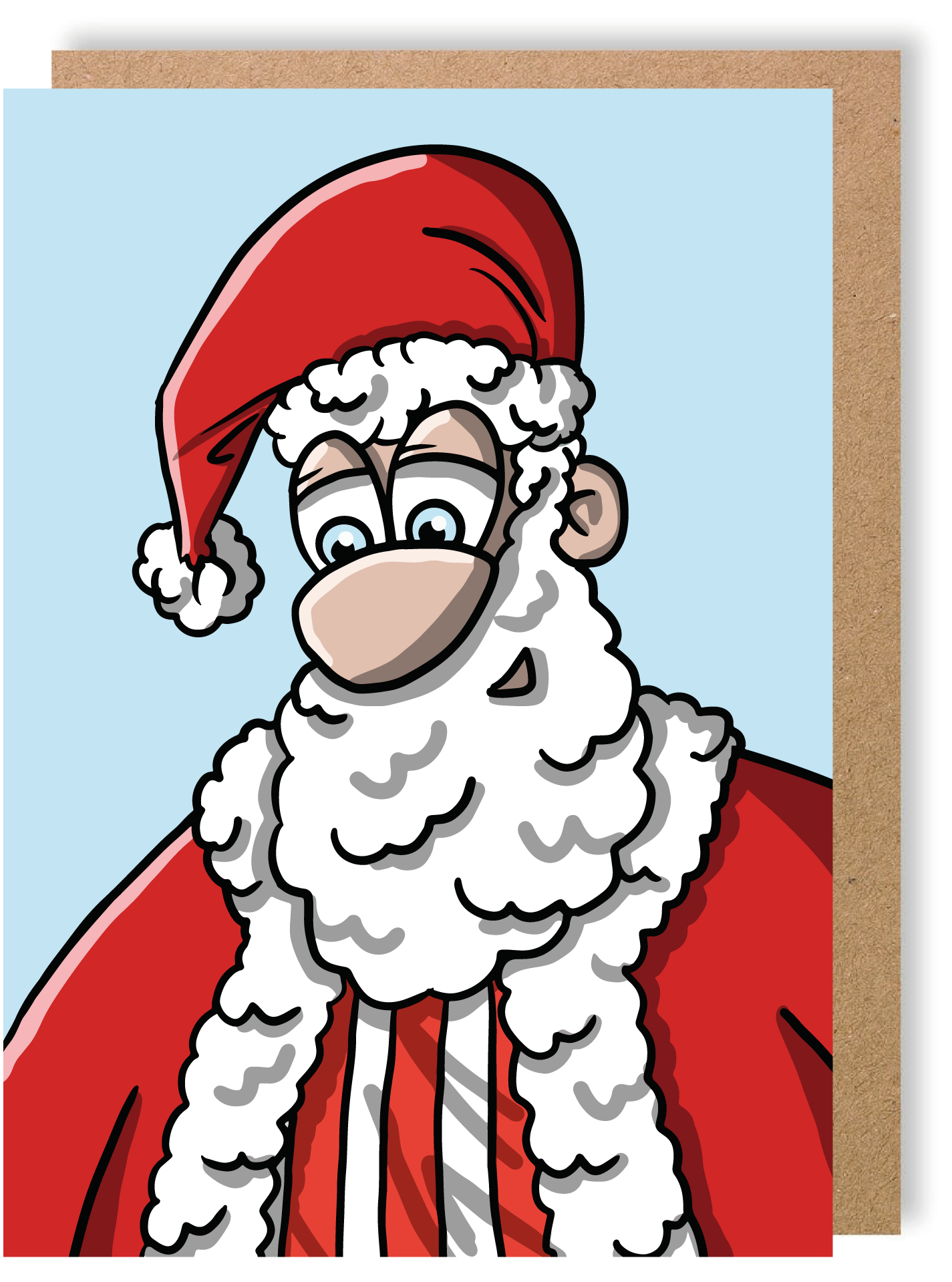 SUFC - Santa - Greetings Card - LukeHorton Art