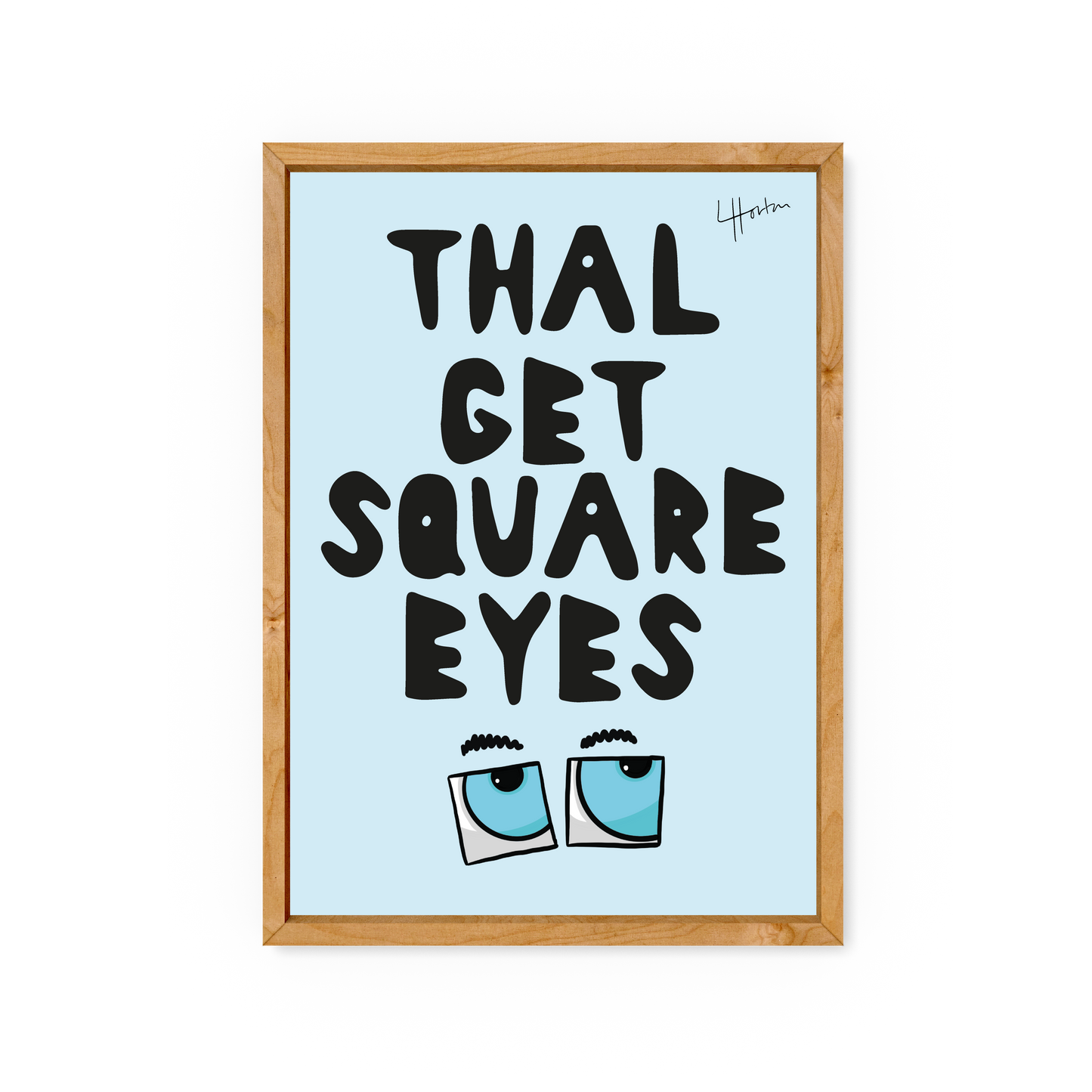 Thal Get Square Eyes - Yorkshire Art Print - Luke Horton