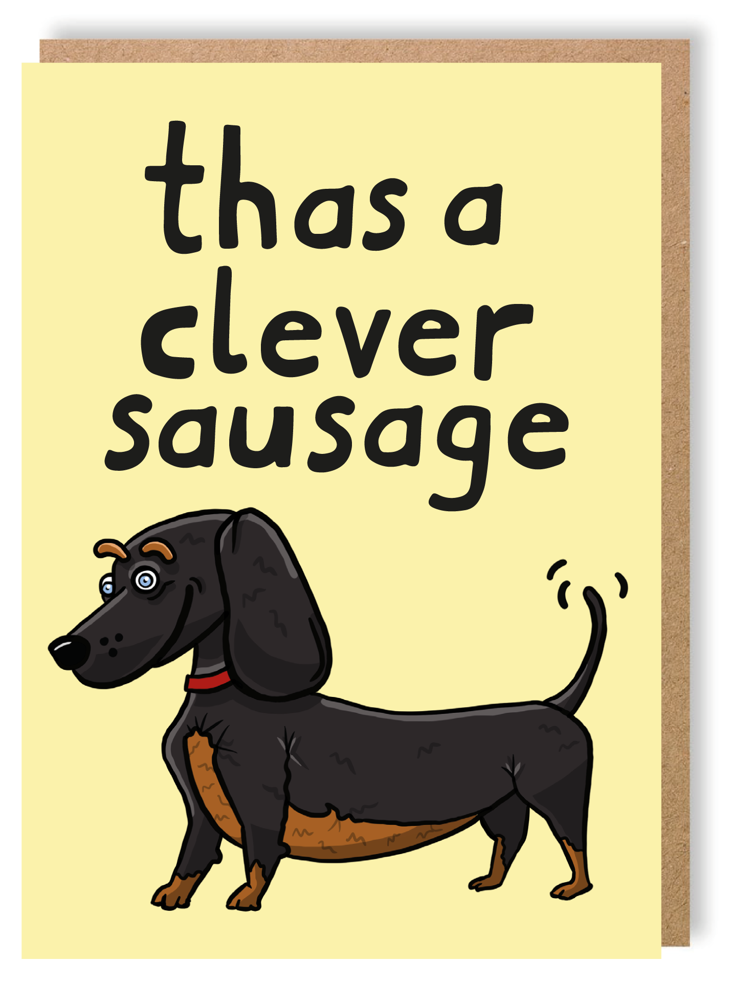 Thas A Clever Sausage - Greetings Card - LukeHorton Art