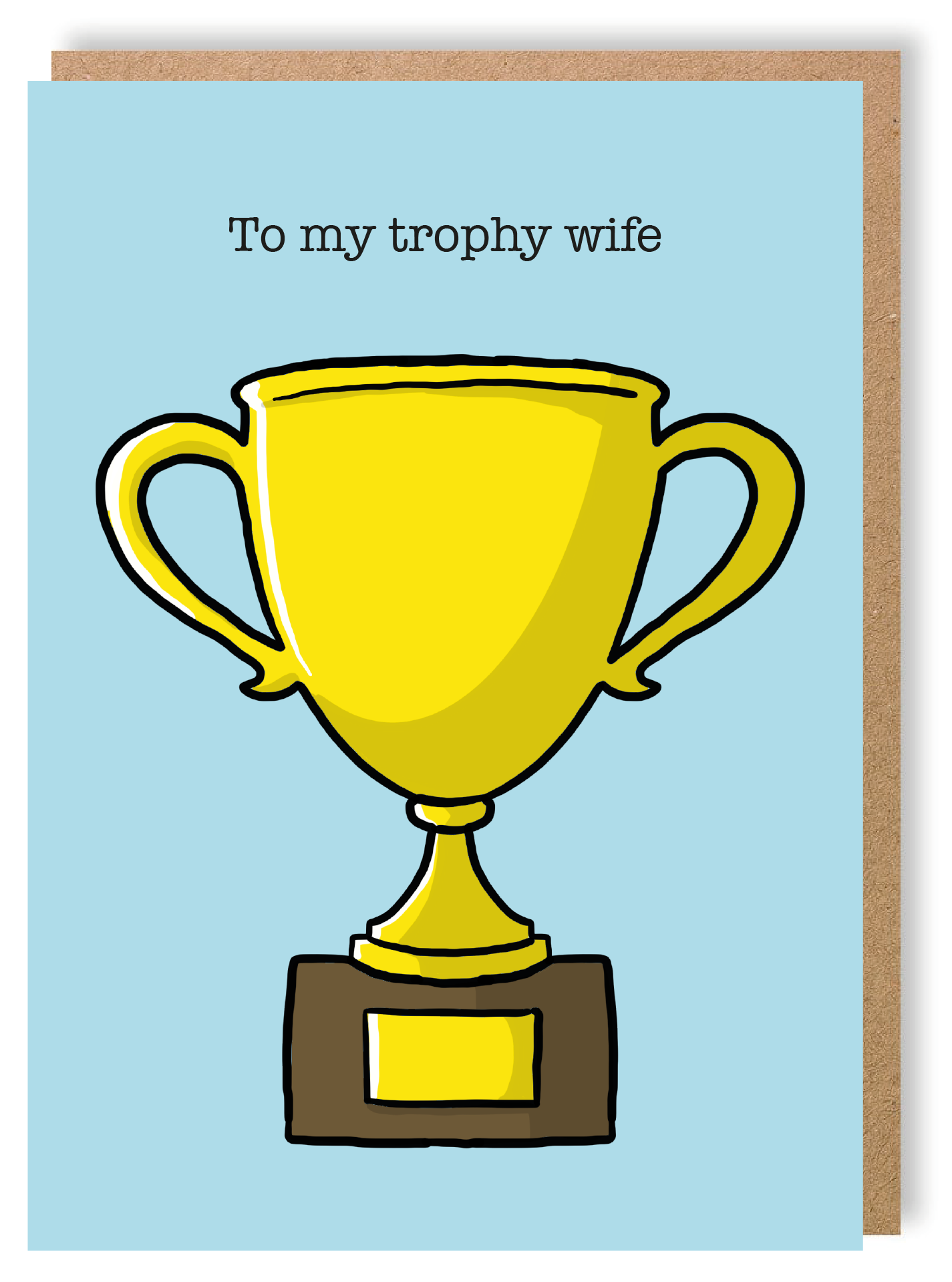 Trophy Wife - Greetings Card - LukeHorton Art