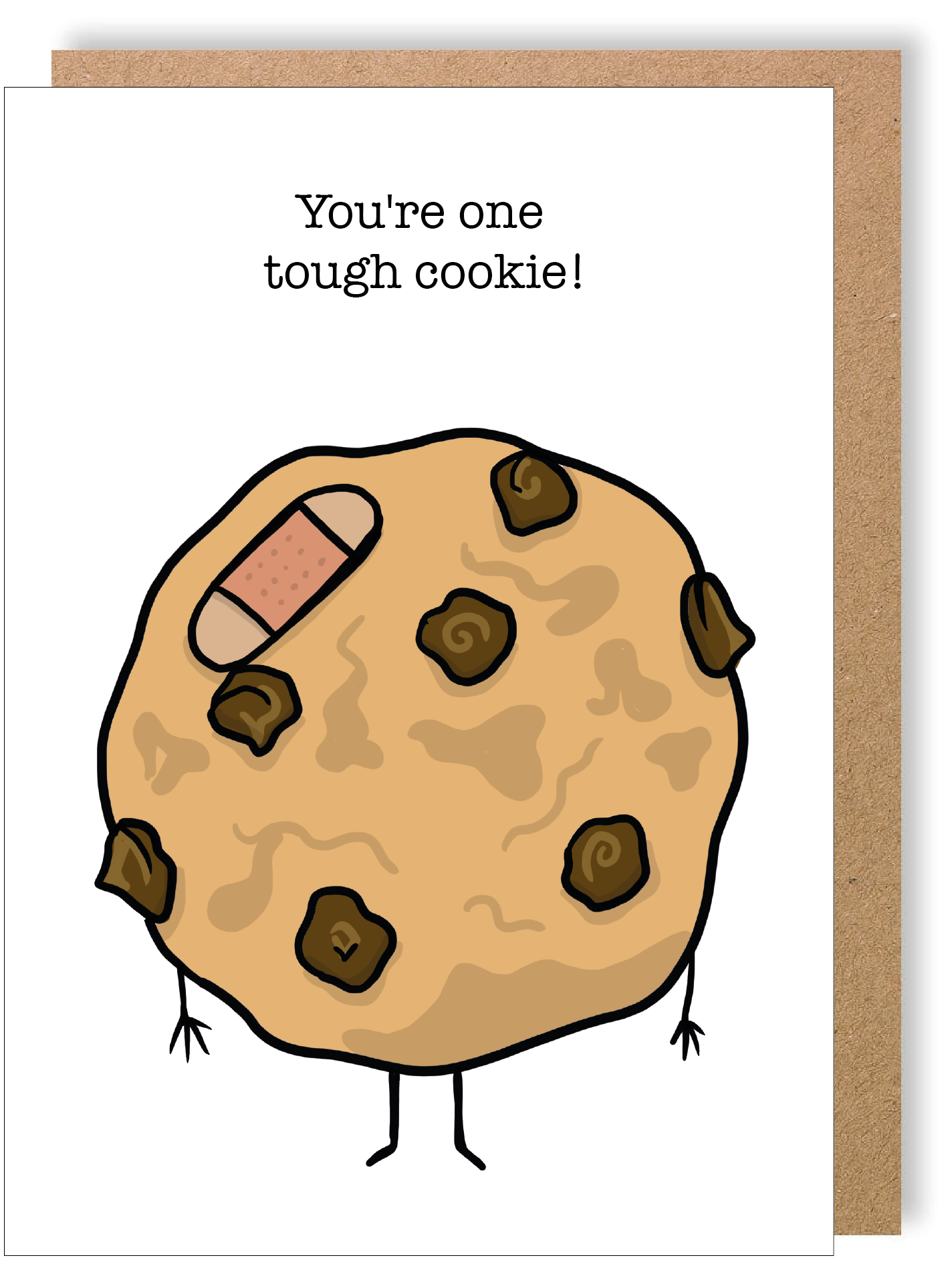 You're One Tough Cookie - Cookie - Greetings Card - LukeHorton Art