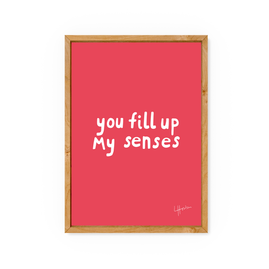 You Fill Up My Senses - Sheffield United Art Print - Luke Horton